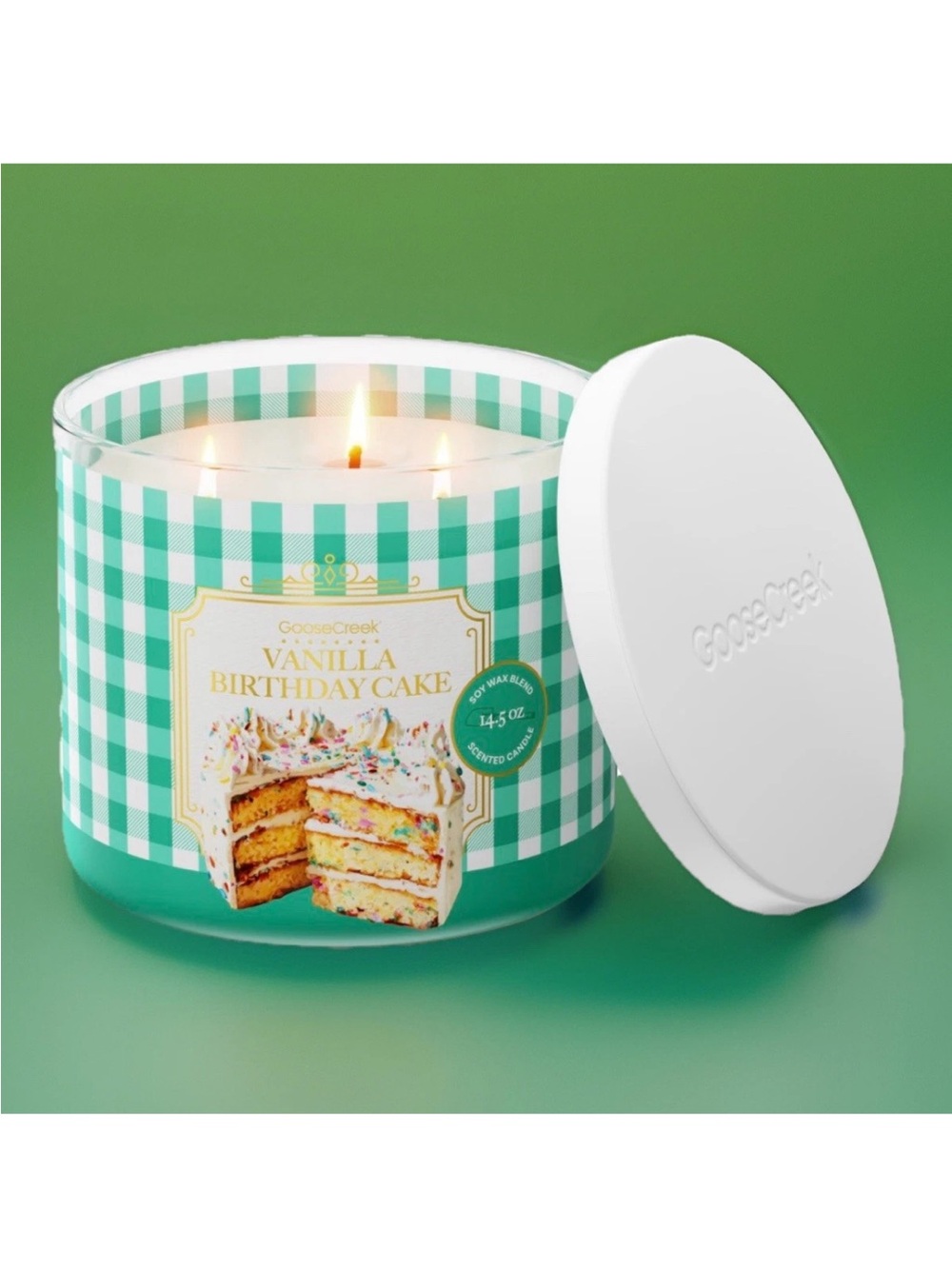 Goose Creek 3-Wick Candle- Vanilla Birthday Cake (14.5 oz)